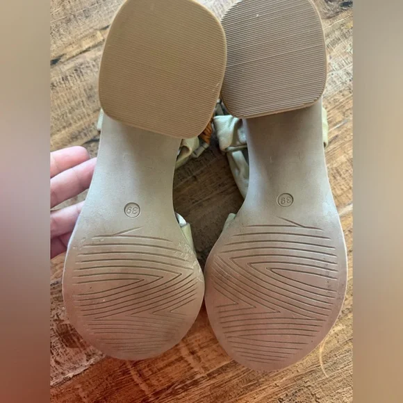 New Girotti Sandals 👡 size 39 in Tan and Teal - Picture 4 of 4